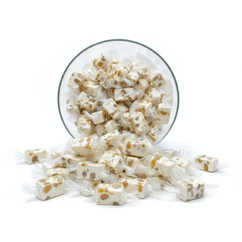 Nougat blanc aux Fruits Confits- papillote