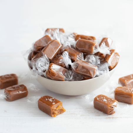 Caramels tendres au beure salé en Papillotes