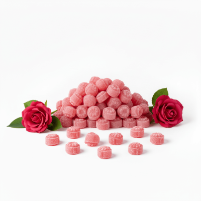 Bonbons à la rose forme fleur sachet 200 gr : Tarif Exclusif
