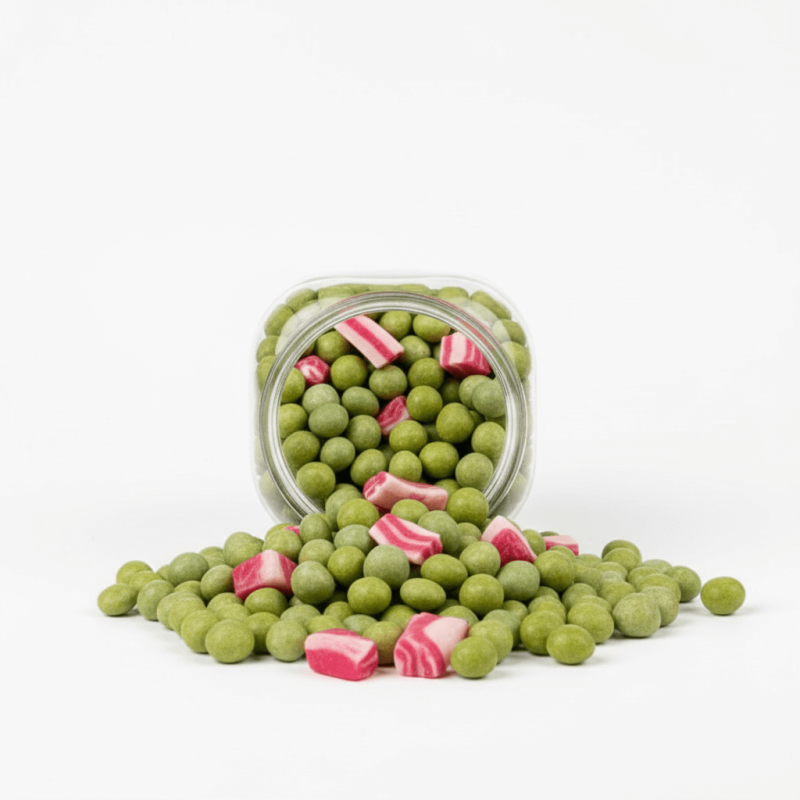 Petits Pois au lard sachet 200 gr Petits Pois au lard sachet 200 gr