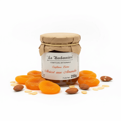 Confiture Abricot aux Amandes 250 gr : Tarif Exclusif
