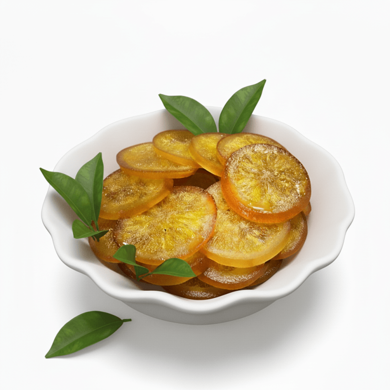 Tranches d'orange confites