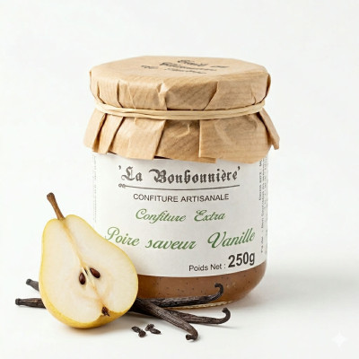 confiture poire saveur vanille
