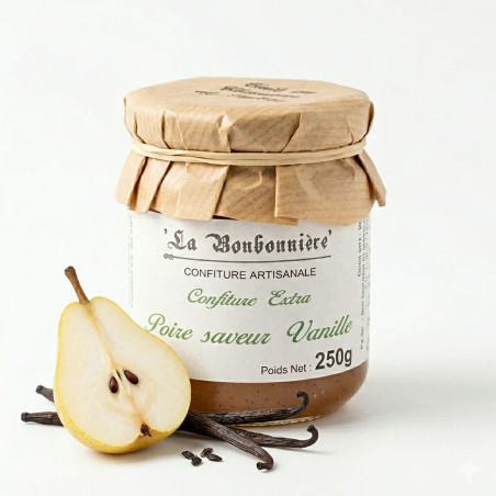 confiture poire saveur vanille