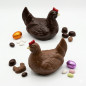 Poule 16.5cm chocolat lait ou noir