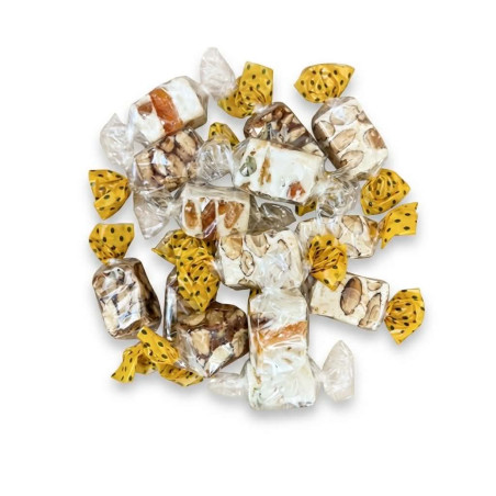 assortiement nougats blanc, noir, fruits confits 300 gr