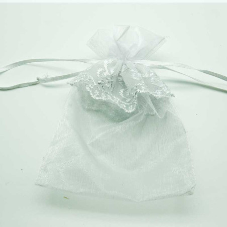 Organza Blanc Dentelle | Premium | Sélection Épicerie Fine
