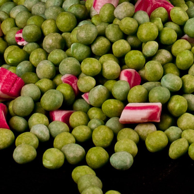 bonbon a l'ancienne petit pois lardon